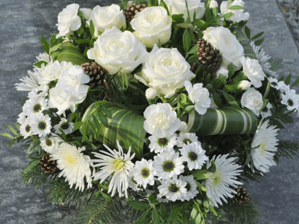 bouquet des fleurs blanche
